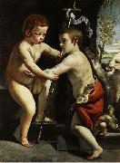 CAGNACCI, Guido Baptist as children oil